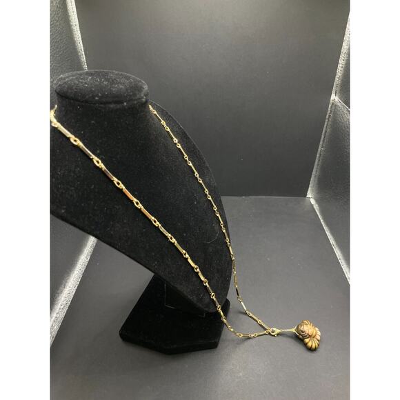 Thun Singing Angel Christmas Ornament Ceramic Gold Italy Wings Flying w/Necklace - Picture 3 of 12